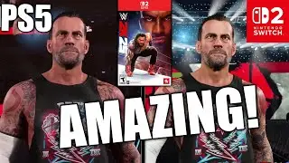 WWE 2K25 for Nintendo Switch 2 LOOKS AMAZING! | Switch 2 vs PS5 COMPARISON