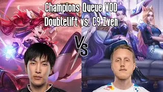 Champions Queue VOD/Replay: Doublelift (Jinx) vs. C9 Zven (Kai'Sa)