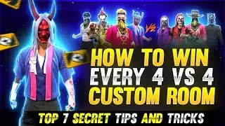 How To Win 4 Vs 4 Custom | How To Win Every Custom Room In Free Fire | How To Win Every Clash Squad 