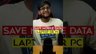 How to Save😲Mobile Data On Pc🤩