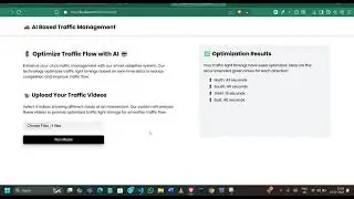 Demo Of Project: AI-Based Traffic Management System