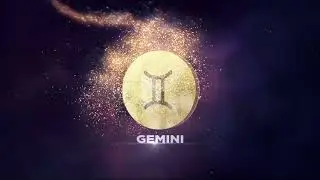 Gemini Zodiac Sign Icon Animation | Gemini Zodiac Sign Particles Reveal Animation | Siddam Bharat