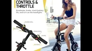 SWAGTRON SwagCycle E-Bike &ndash; Folding Electric Bicycle