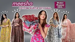 8 Meesho Kurta Sets Under Budget 💰|  Must - Have ethnic wear ! 👗✨| Affordable | Under ₹ 500/- 😍❤️|