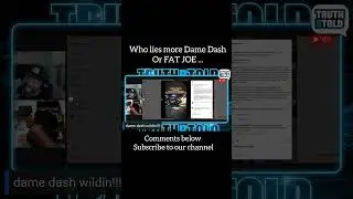 who lie more fat Joe or Dame Dash?subscribe we live weekdays #damedash