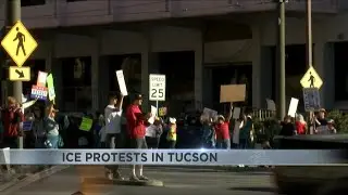 Community members gather in downtown Tucson for ICE protests