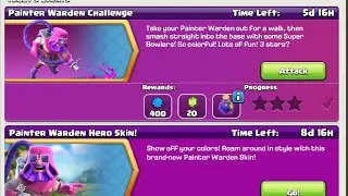 Easily 3 Star the Painter Warden Challenge (Clash of Clans) #clashofclans
