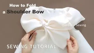 26-7 Shoulder Collar Dress &ndash; Bow Collar Folding Sewing Tutorial | PDF Sewing Pattern | Sizes 1&ndash;7Y