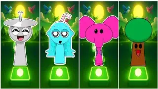 Sprunki Incrediboc Clukr & Ice & Elly Pocoyo & MR Tre  Tiles Hop EDM Rush Coffin Dance Astronomia