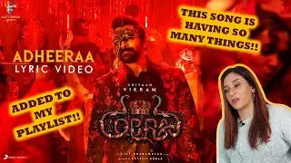 Adheeraa Song reaction |  Chiyaan Vikram | @A. R. Rahman | Ajay Gnanamuthu | 7 Screen Studio