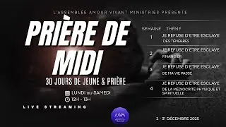 30 JOURS DE JEUNE ET PRIERE JE REFUSE D'ÉTRE ESCLAVE DE LA MEDIOCRITE - 24em JOURS