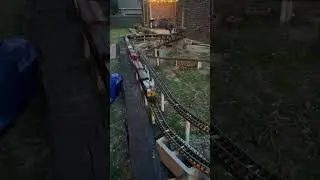 G Scale test run on developing track plan