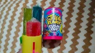 Triple Power PUSH POP CANDY #Candy