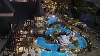 Winter Wonder Lagoon at Night - The Inn at Christmas Place