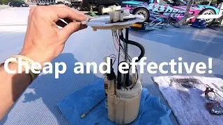 370z cheap fuel top hat fix