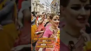 where indian actress leaving indian culture and adopting western culture vs where western people 🤔