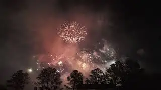 End of day fireworks at the Texas Renaissance Festival