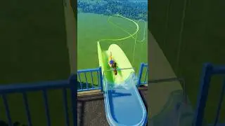 Failed water slide 😫😰 | Planet Coaster 2 #shorts #waterslide #planetcoaster