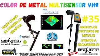 Prueba de color de metal magn&eacute;tico y no magn&eacute;tico Multisensor vh9