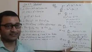 Ex-6.6ii Solutions&bull;2nd Order Derivative Test&bull;Maxima Minima&bull;Ch-6 AOD&bull;APC ML Aggarwal&bull;12thAppliedMaths