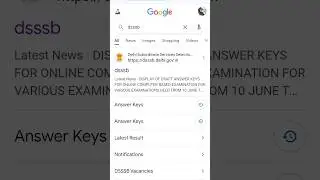 how to check dsssb ae answer key 2024 follow the step carefully 😊 🙏#information #knowledge #shorts