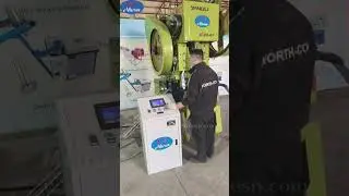 The Punching Process of Razor Wire Production Line #machine #wireworks