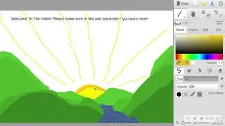 Painting A Sunrise Online (With The Kleki Online Painting Tool) Super Simple!
