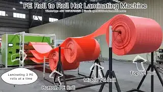 PE Roll to Roll Hot Laminating Machine｜Heat Lamination 3 Rolls at a Time