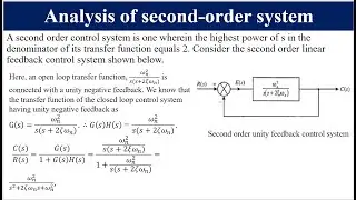 Time Response Analysis of first and second order control Systems