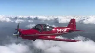Racing by the Clouds two F8L Formation