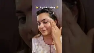 Holi Makeup look to protect skin🎨😍🔥 #holimakeup #holispecial #makeup #trendingshorts #viral