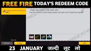 23 January Redeem Code Free Fire जल्दी लूट लो 🔥🔥|| Garena Free Fire || Rx Dark ||