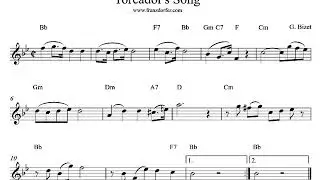play Clarinet   Toreador's Song