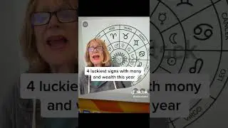 The 4 LUCKIEST Zodiac Signs in MONEY and WEALTH! #astrology #zodiac #fyp #foryou #astrologer