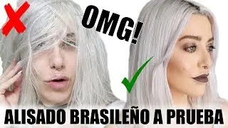 PELO LISO SIN PLANCHAS! ALISADO BRASILEÑO MATIZADOR | De pelo seco decolorado a liso definitivo