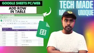 How to add row in table in Google sheets | add row in table in Google sheet