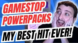 My Biggest Pokemon Card Hit Ever From Gamestop Powerpacks! Opening Six Packs, Can We Profit?