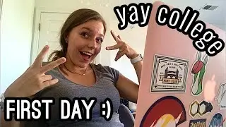 First Day of College Vlog // Start of Sophomore Year and Work