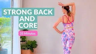 Back and Core Strengthening Workout | 35 mins | Intermediate Pilates for Back and Core Strength