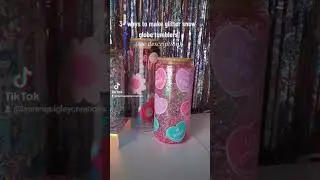3 ways to make Snow globe glitter tumblers