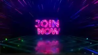 Neon title opener 4K