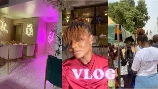 ABUJA VLOG #5 || LETS HANG!, ERRANDS, LOCS RETIE, FIRST TIME TRYING SUSHI 🤢, MEDICAL OUTREACHES