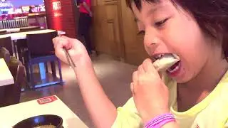 Eating Korean food in Dubuyo, Malaysia