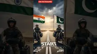 Indian Army Biker Vs Pakistani Army Biker Racing 🏎️🔥&hearts;️#ai #indianarmy #shorts#Vairal shorts 0.1