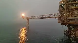 Rig offshore platform video flare system