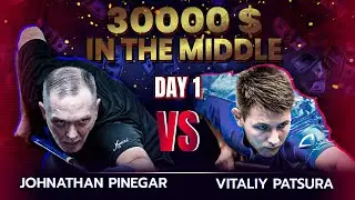 Vitaliy Patsura - Johnathan Pinegar | 30000$ IN THE MIDDLE | RACE TO 50 | DAY 1