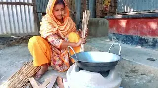 গ্রামের স্বাদ আজ আলাদা—ক্ষেতের সবজি, লার্কির মাটির চুলায় প্রথম রান্না