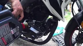 Замена масла в двигателе мотоцикла Geon CR6,Scrambler,Terra-X-Road,Terra-X 2019,X-Road Light 250 etc