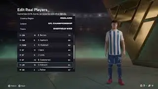 FC 26 Sheffield Wednesday Overall Player Ratings
