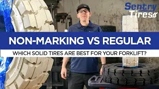 Non-Marking vs Regular Solid Tires: Which Is Best for Your Forklift or Skid Steer? | Sentry Tire USA